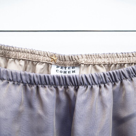 Peter Cohen Iridescent Maxi Skirt in Blue and Cream - Picture 10 of 10